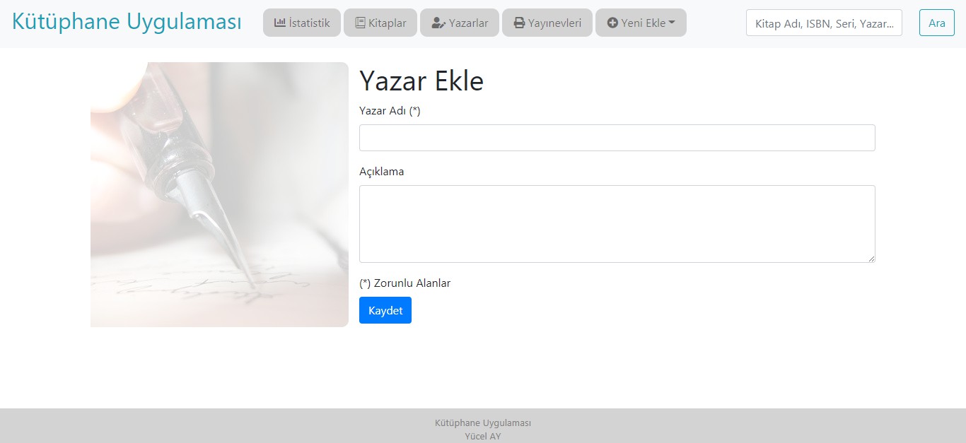 Kütüphane Uygulaması - Spring Boot
