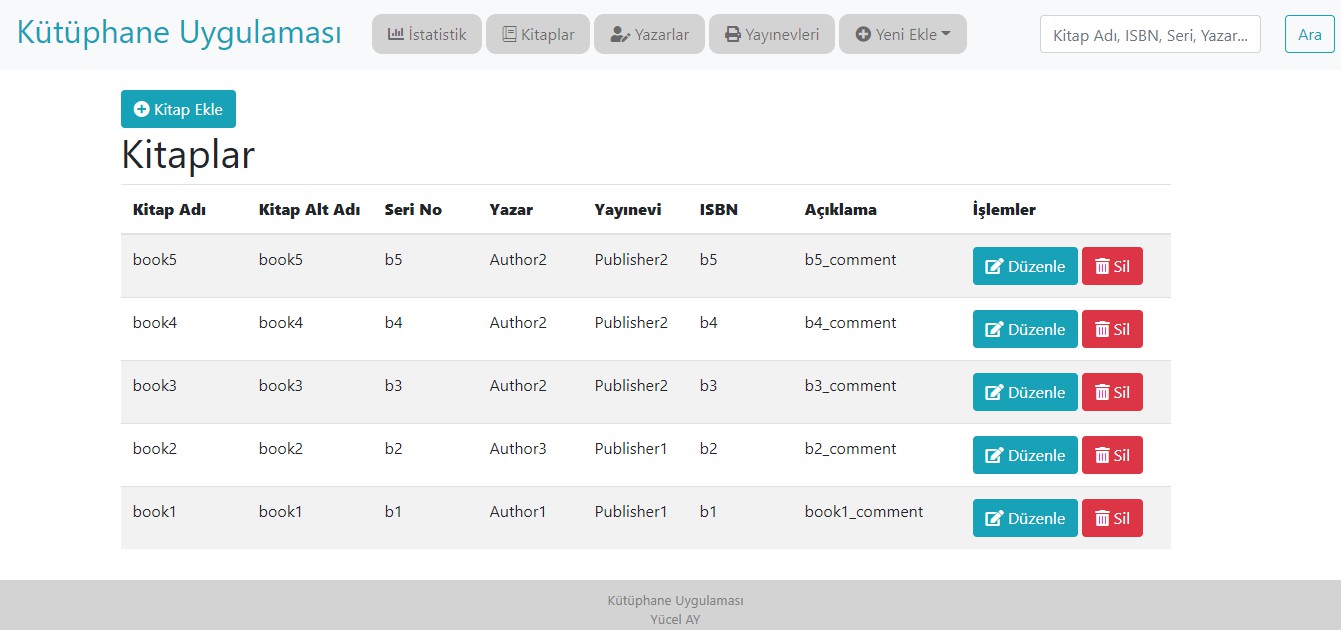 Kütüphane Uygulaması - Spring Boot