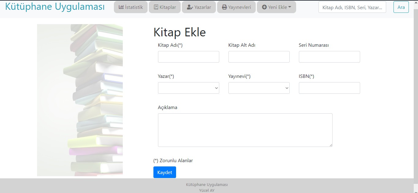 Kütüphane Uygulaması - Spring Boot